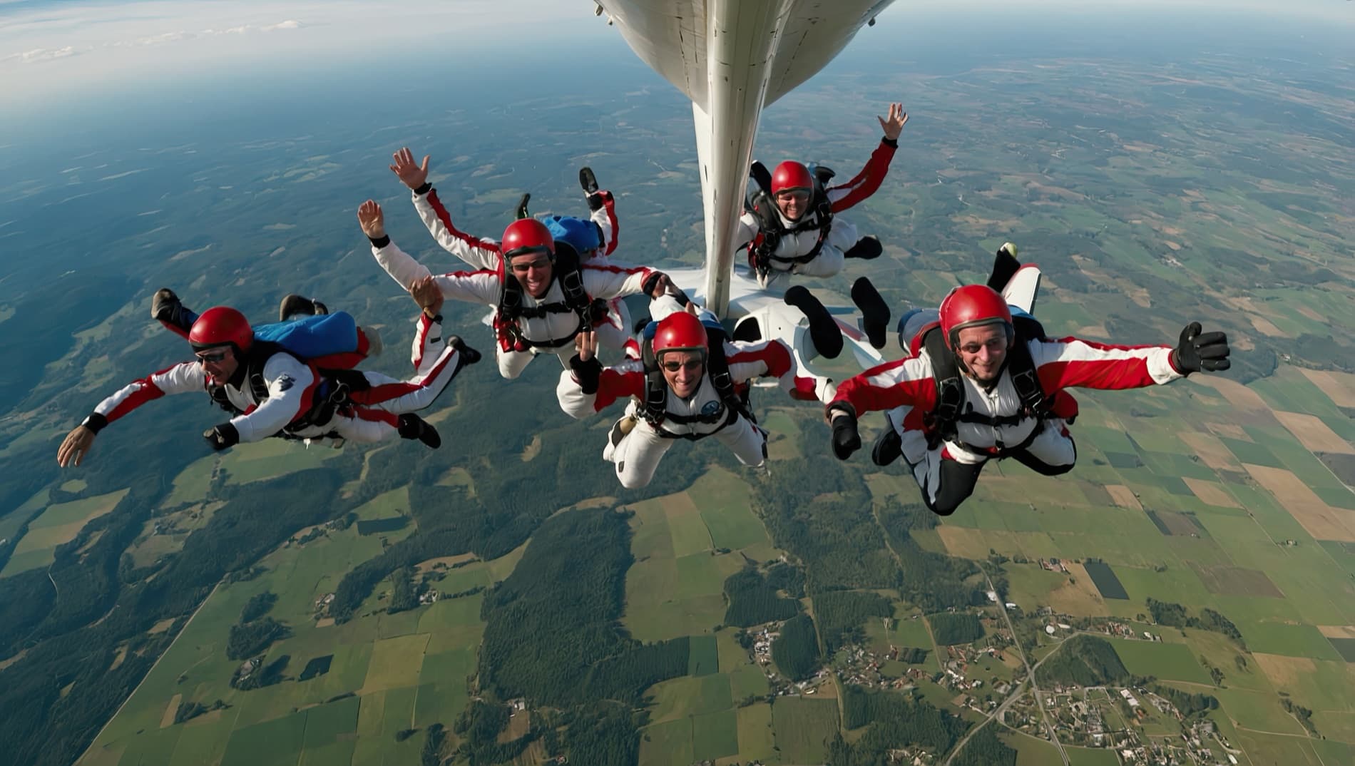 Group formation exit from the plane